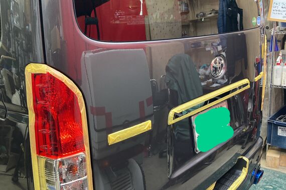 リヤゲート　ボディ研磨