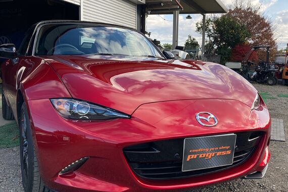 ボンネット　コーティング塗布後