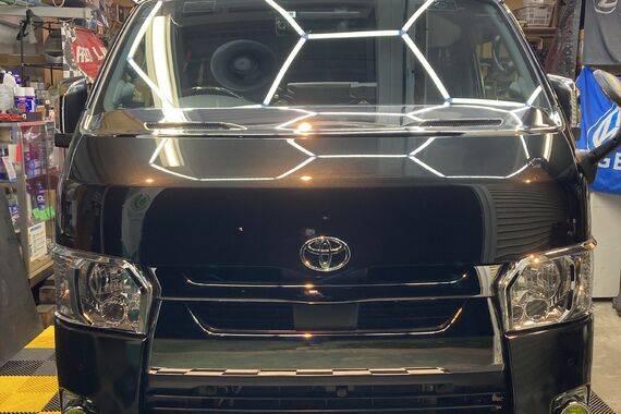 ハイエース　エシュロン　ガラスコーティング