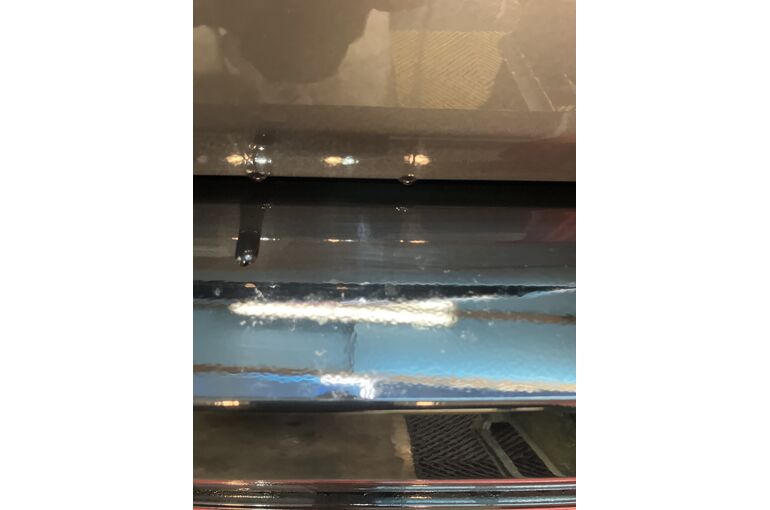 リヤバンパー部に付着した花粉